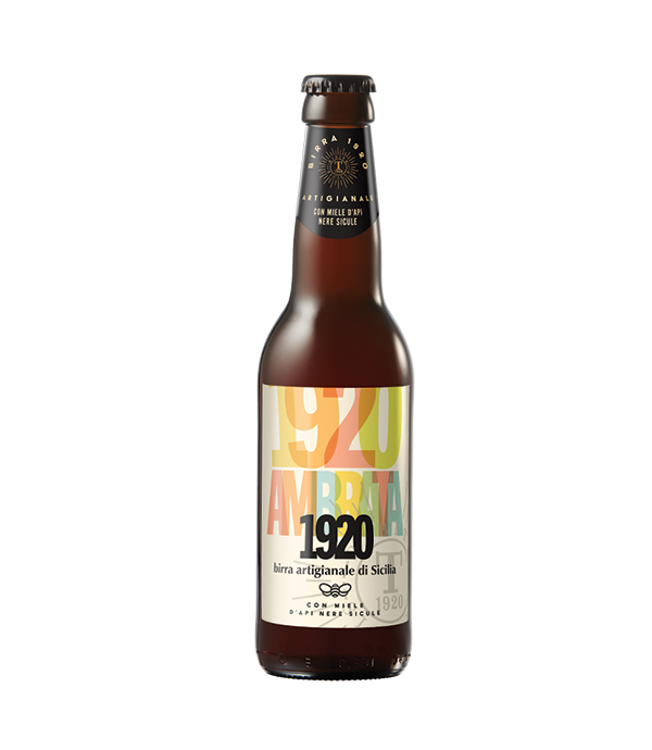 1920 – Craft beer Amber Ale with honey sicilian black bees